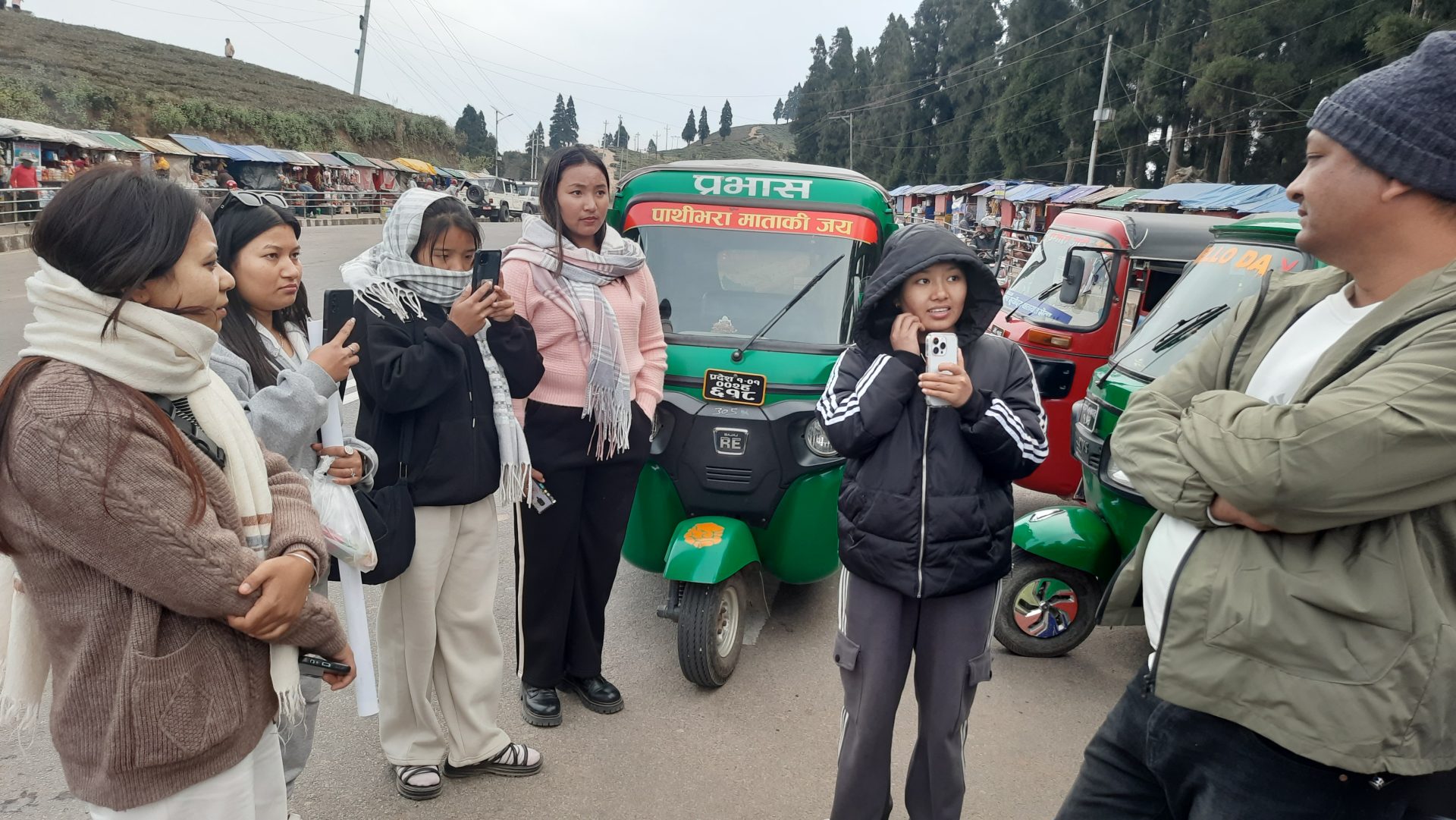 वागीश्वरी कलेजका विद्यार्थीहरूको इलाममा सामुदायिक सर्वेक्षण