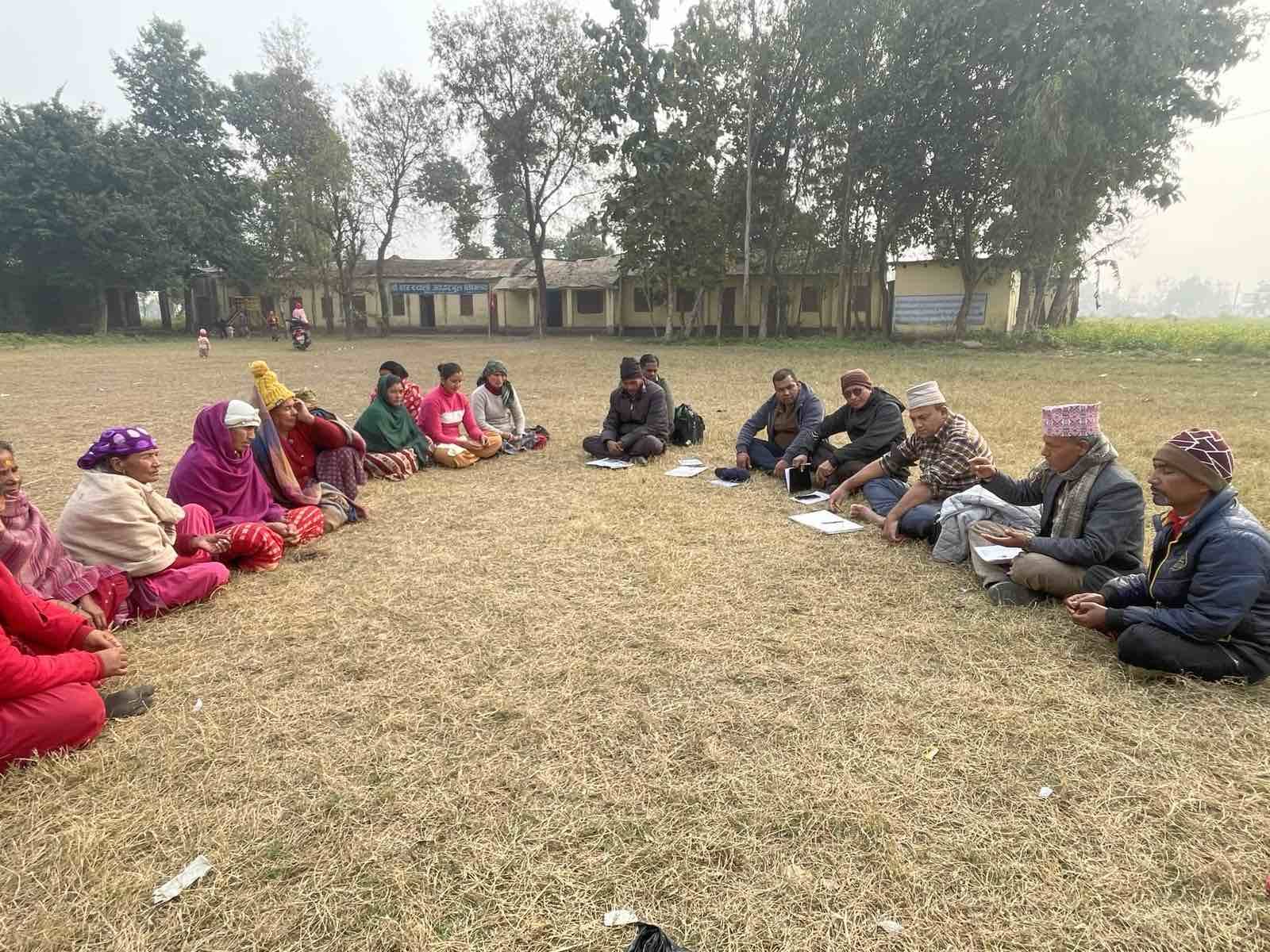 बैशाखी गाउँमा स्थानीय महिला तथा युवा भेला