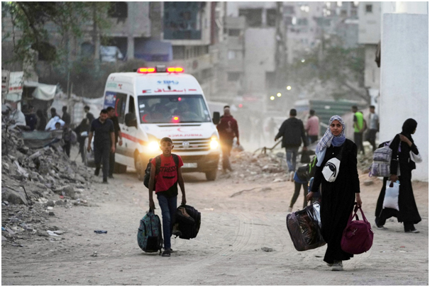 दक्षिणी गाजा सहरमा रातभर भएको हवाई आक्रमणमा ५४ जनाको मृत्यु