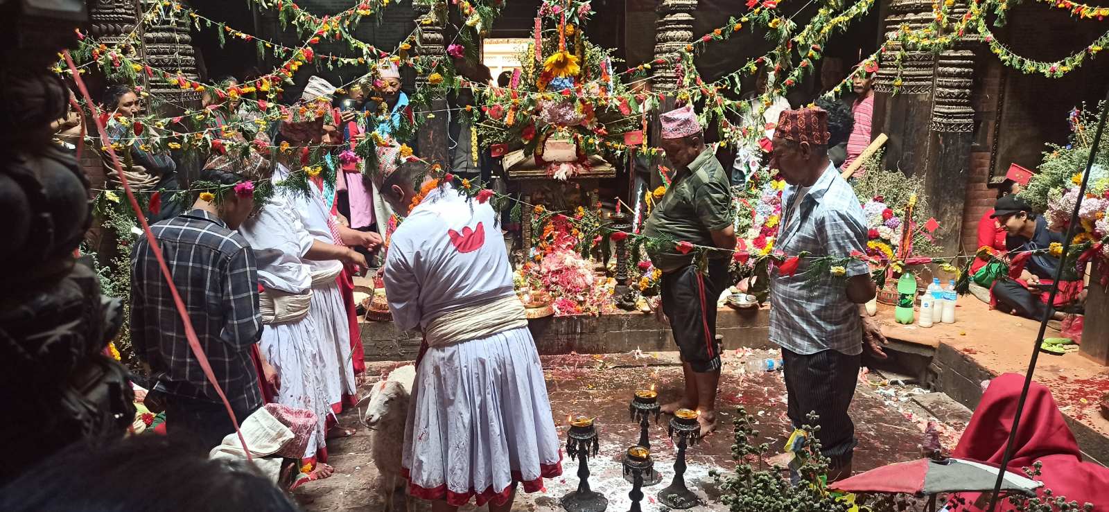 नवदुर्गाको देवाली पूजा र द्यो ब्वय्केगु (भोजन चढाउने) बारे सङ्क्षिप्त चर्चा