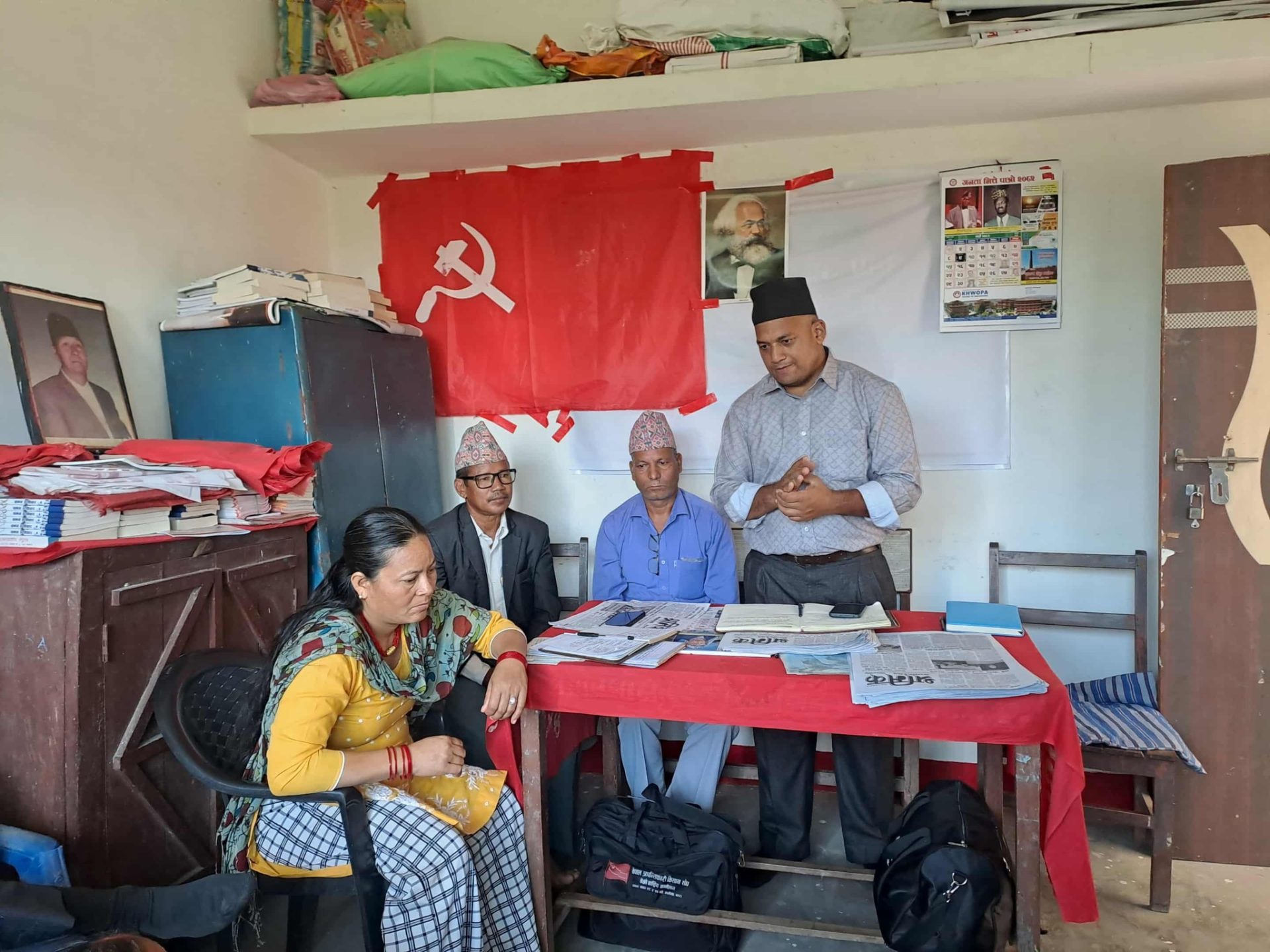 कैलालीको लम्की बजारमा कार्यकर्ता भेला