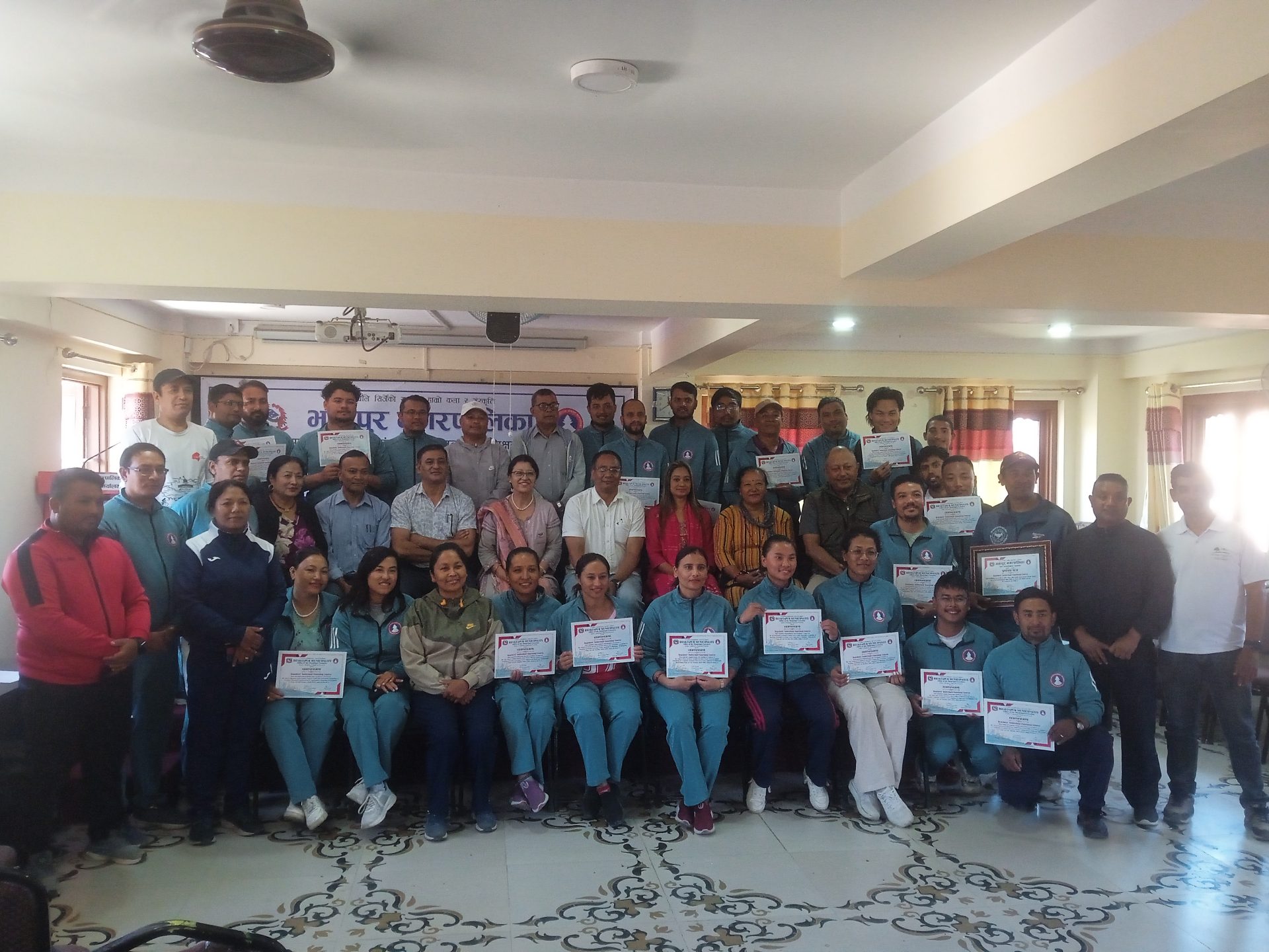 विद्यालय भलिबल प्रशिक्षक प्रशिक्षण तालिम सम्पन्न