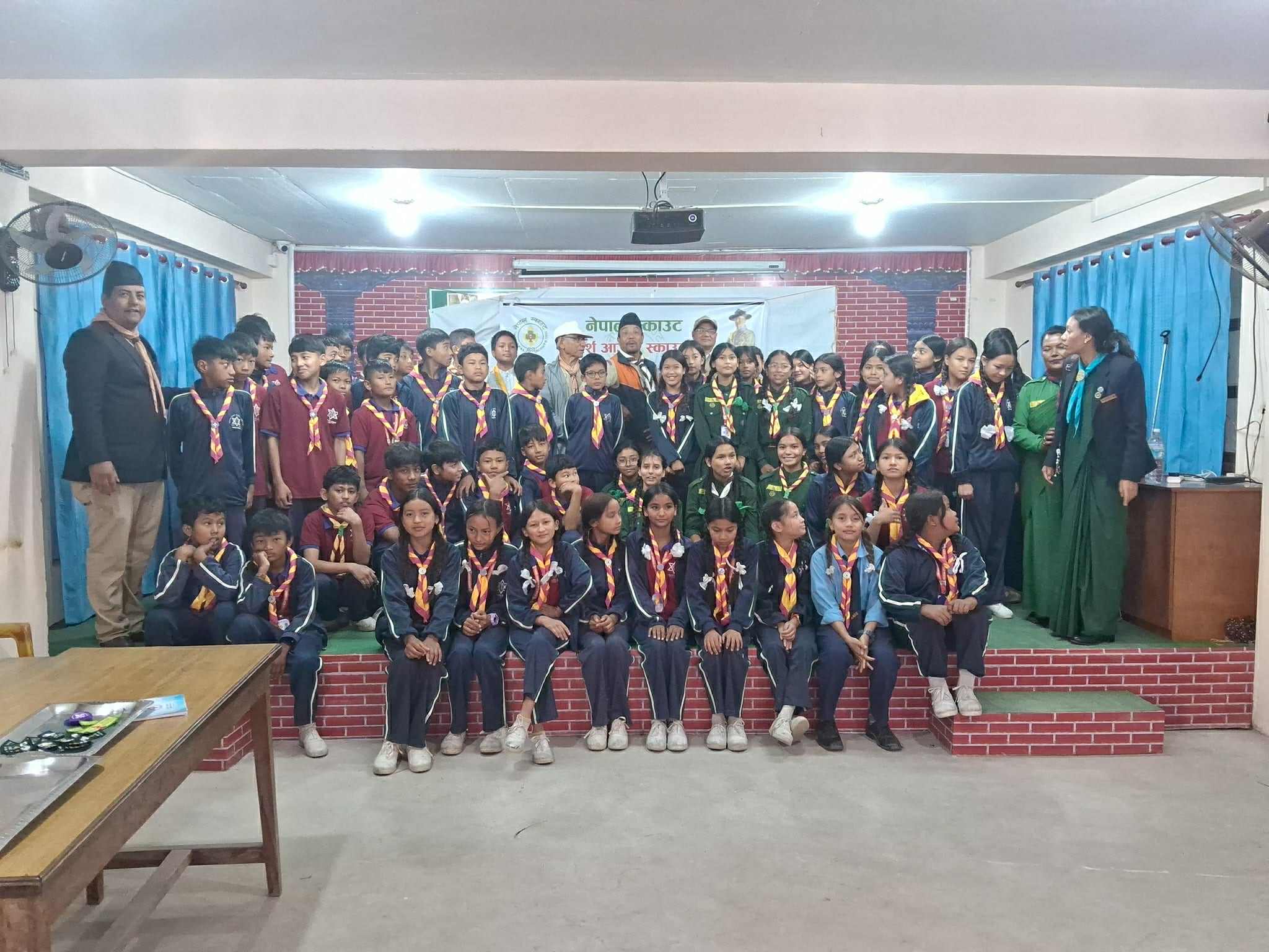 आदर्श आजादमा स्काउट दीक्षान्त समारोह