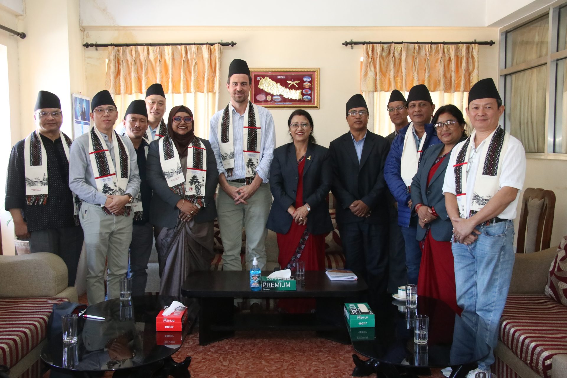 हेल्भेटासका प्रतिनिधिहरूद्वारा भक्तपुर नगरपालिका भ्रमण