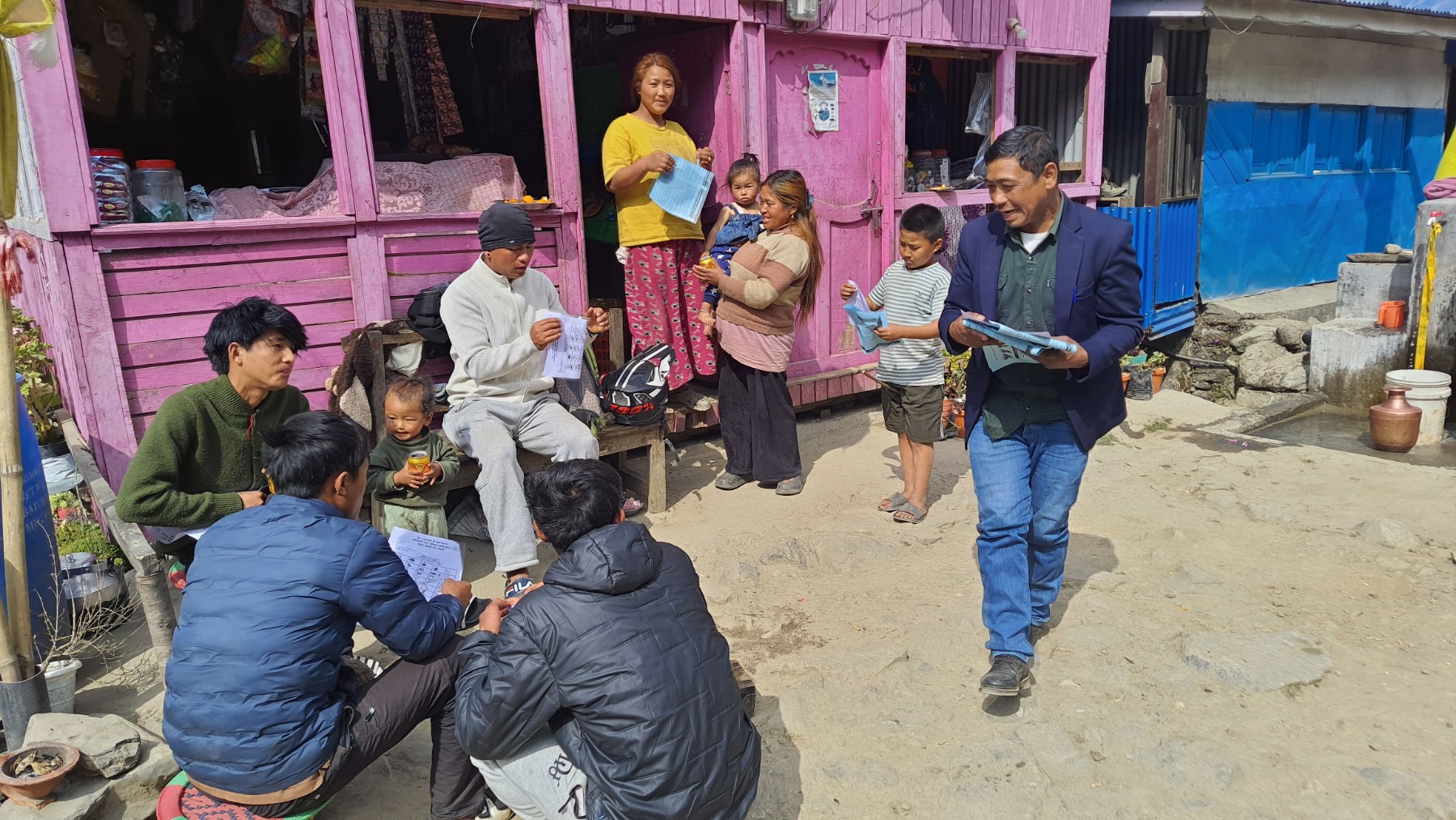 पाँचथर जिल्लामा नेमकिपाको चुनावी प्रचार