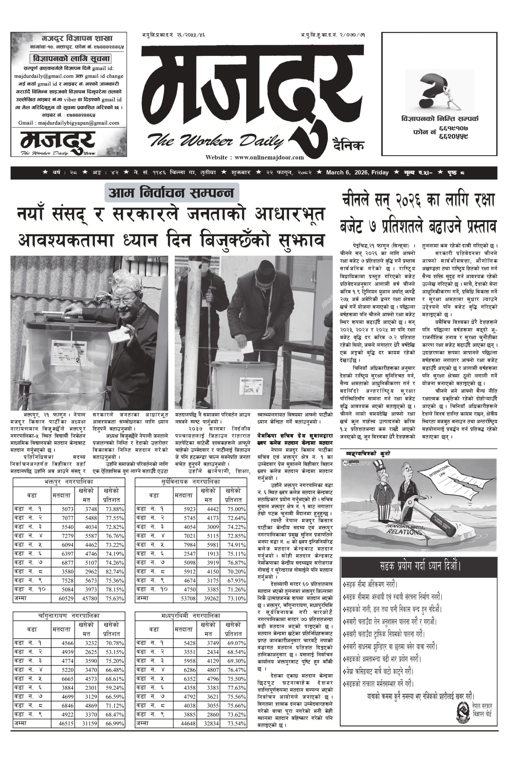 मजदुर २०८२-११-२२ वर्ष २८ अङ्क ४२ image