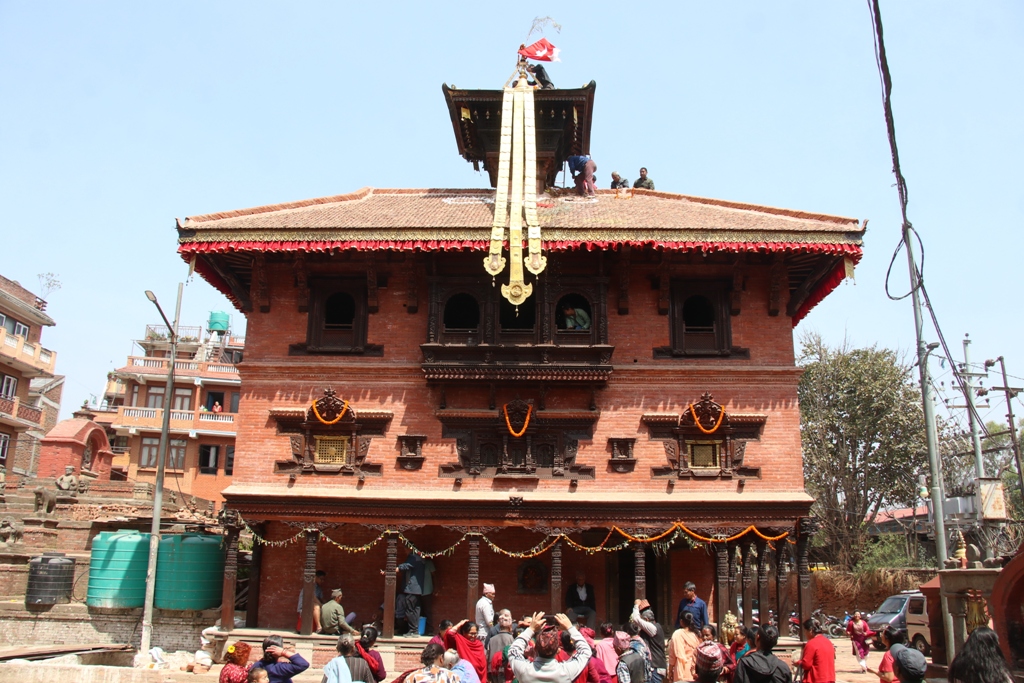 इन्द्रायणी द्योछेँको धुरी पूजा सम्पन्न