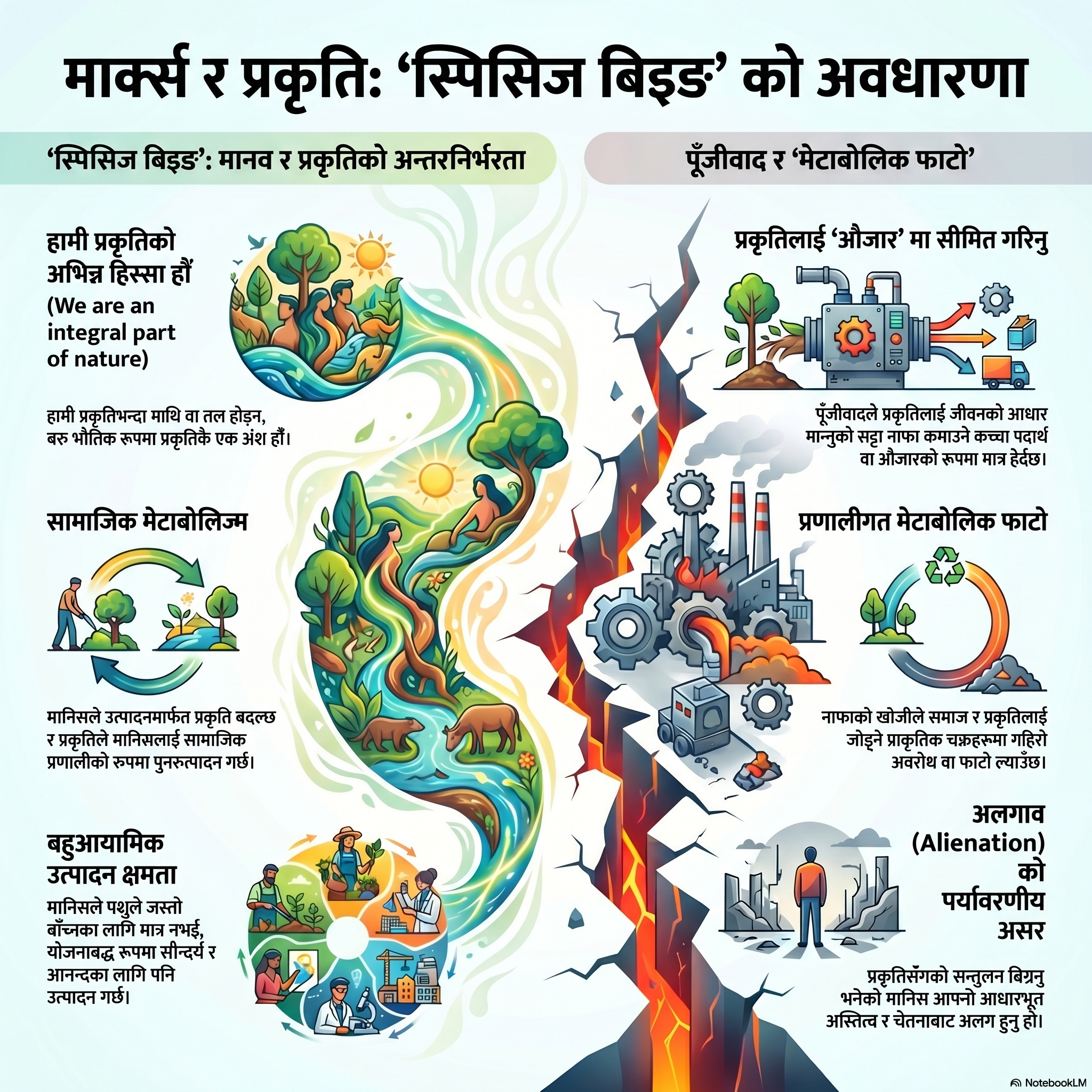 माक्र्सको ‘स्पिसिज बिइङ’ के हो ?