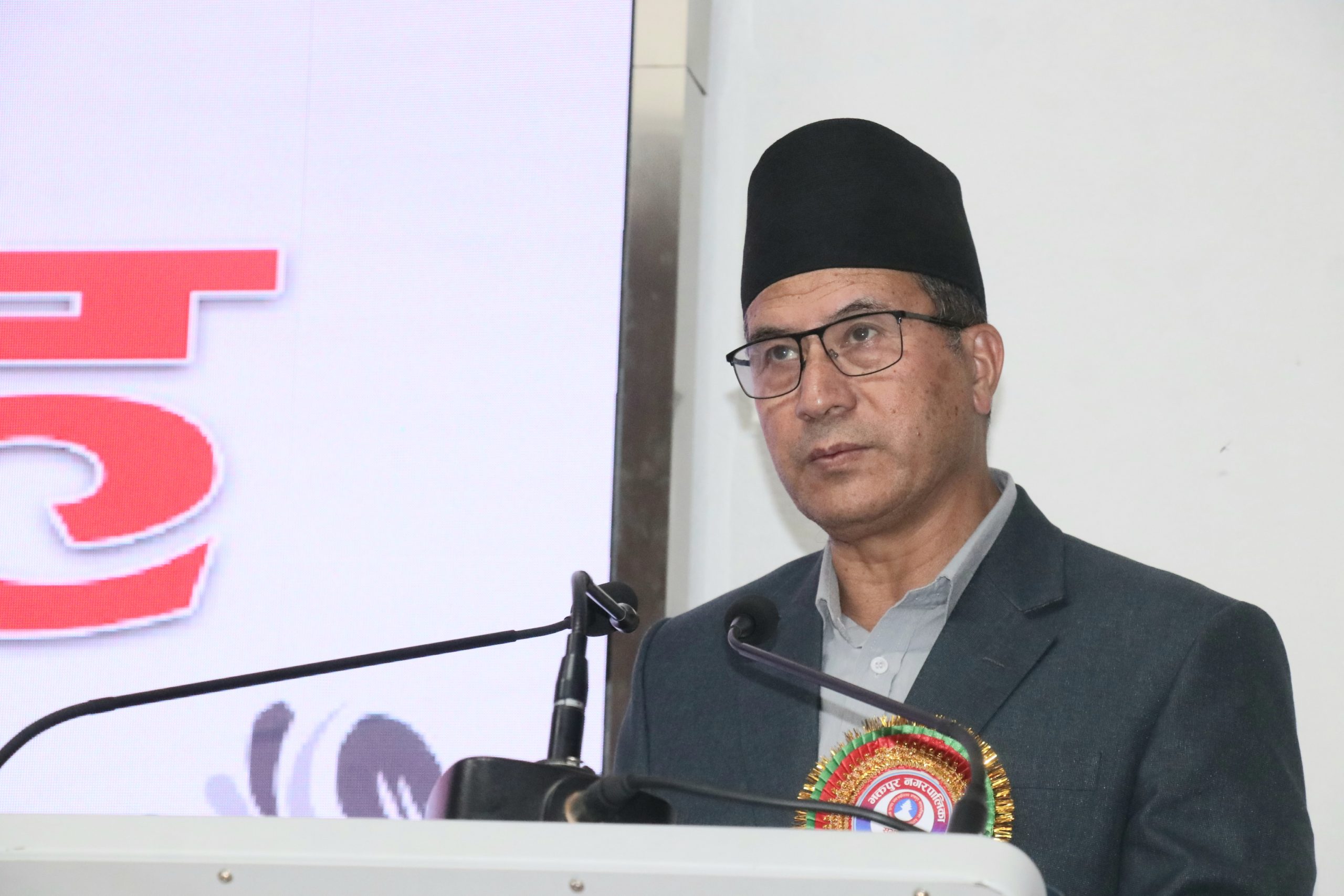 भक्तपुर नगरपालिकाको २० औँ नगरसभामा नगर प्रमुख सुनिल प्रजापतिद्वारा प्रस्तुत आ.व. २०८३/८४ को नीति तथा कार्यक्रम