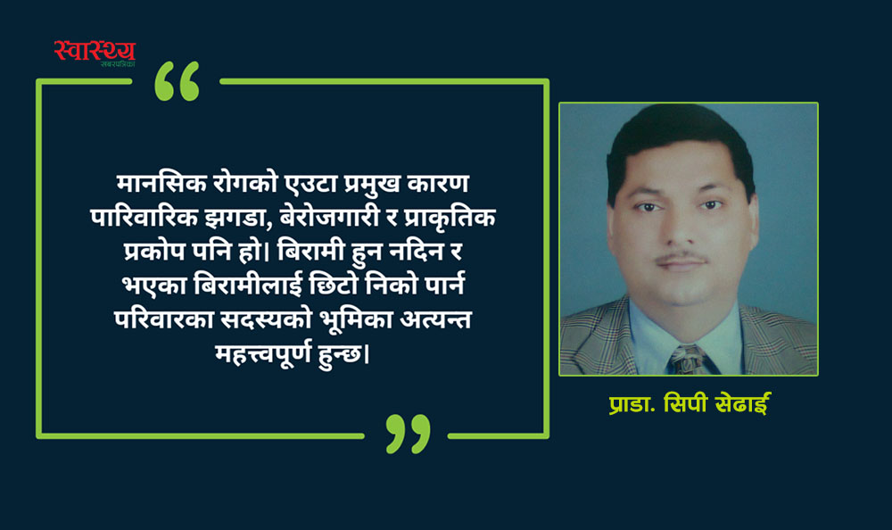 मानसिक स्वास्थ्य समस्याः बुझाइ, चुनौती र रोकथामका उपाय